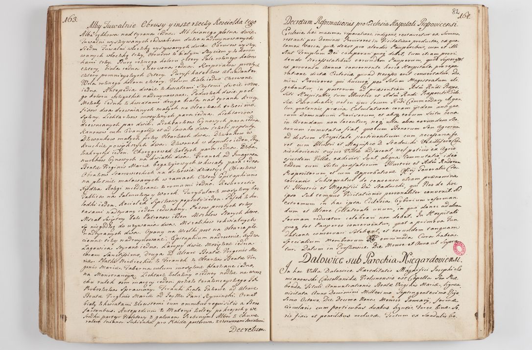 Zdjęcie nr 90 dla obiektu archiwalnego: Acta visitationis decanatus Proszoviensis et Vitoviensis vigore instrumenti delegationis a R. D. Andrea Stanislao Kostka in Załuskie Załuski, episcopo Cracoviensi, duce Severiae - emanati in persona R. D. Mathiae Josephi a Łubna Łubiński, canonici cathedralis et consistorii generalis Cracoviensis iudicis surrogati, praepositi Ressoviensis a. D. 1747 factae