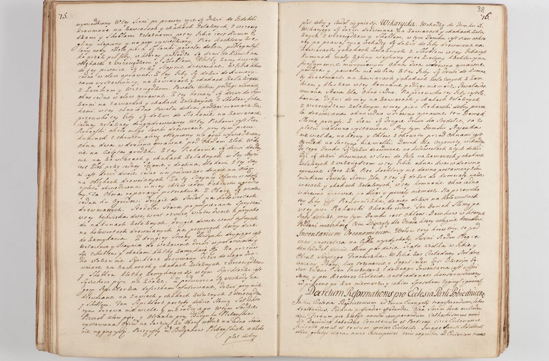 Zdjęcie nr 45 dla obiektu archiwalnego: Acta visitationis decanatus Proszoviensis et Vitoviensis vigore instrumenti delegationis a R. D. Andrea Stanislao Kostka in Załuskie Załuski, episcopo Cracoviensi, duce Severiae - emanati in persona R. D. Mathiae Josephi a Łubna Łubiński, canonici cathedralis et consistorii generalis Cracoviensis iudicis surrogati, praepositi Ressoviensis a. D. 1747 factae