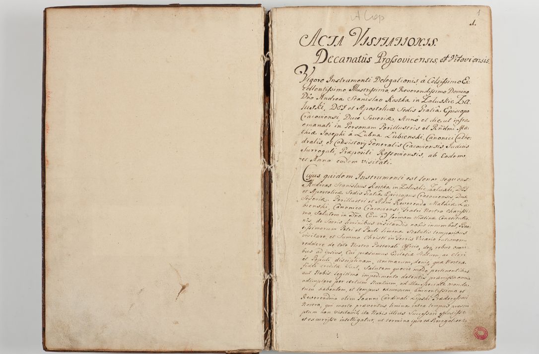 Zdjęcie nr 8 dla obiektu archiwalnego: Acta visitationis decanatus Proszoviensis et Vitoviensis vigore instrumenti delegationis a R. D. Andrea Stanislao Kostka in Załuskie Załuski, episcopo Cracoviensi, duce Severiae - emanati in persona R. D. Mathiae Josephi a Łubna Łubiński, canonici cathedralis et consistorii generalis Cracoviensis iudicis surrogati, praepositi Ressoviensis a. D. 1747 factae