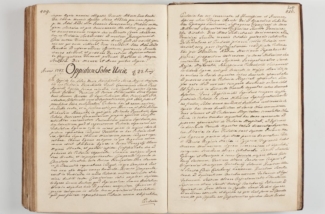 Zdjęcie nr 218 dla obiektu archiwalnego: Acta visitationis decanatus Proszoviensis et Vitoviensis vigore instrumenti delegationis a R. D. Andrea Stanislao Kostka in Załuskie Załuski, episcopo Cracoviensi, duce Severiae - emanati in persona R. D. Mathiae Josephi a Łubna Łubiński, canonici cathedralis et consistorii generalis Cracoviensis iudicis surrogati, praepositi Ressoviensis a. D. 1747 factae