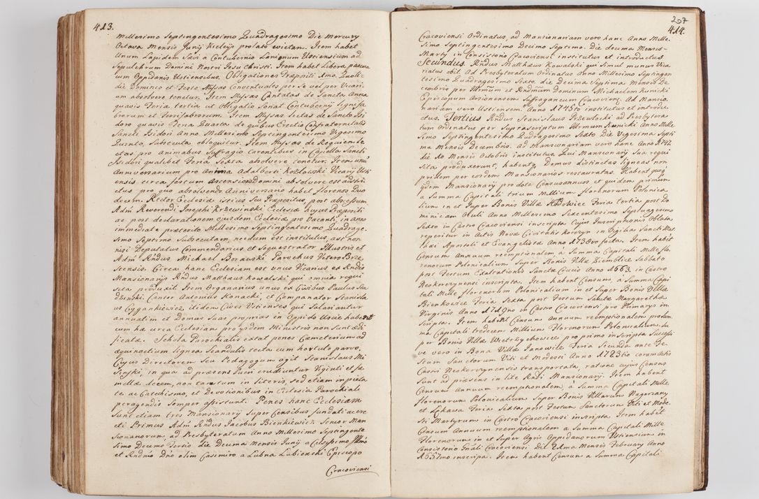Zdjęcie nr 220 dla obiektu archiwalnego: Acta visitationis decanatus Proszoviensis et Vitoviensis vigore instrumenti delegationis a R. D. Andrea Stanislao Kostka in Załuskie Załuski, episcopo Cracoviensi, duce Severiae - emanati in persona R. D. Mathiae Josephi a Łubna Łubiński, canonici cathedralis et consistorii generalis Cracoviensis iudicis surrogati, praepositi Ressoviensis a. D. 1747 factae