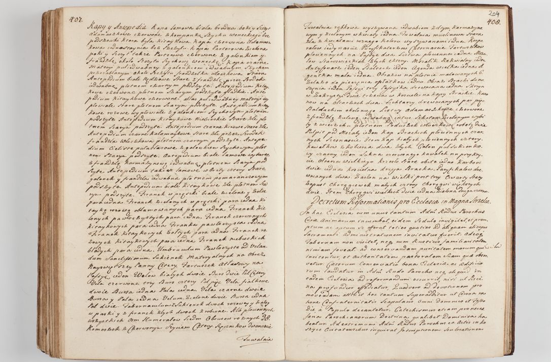 Zdjęcie nr 217 dla obiektu archiwalnego: Acta visitationis decanatus Proszoviensis et Vitoviensis vigore instrumenti delegationis a R. D. Andrea Stanislao Kostka in Załuskie Załuski, episcopo Cracoviensi, duce Severiae - emanati in persona R. D. Mathiae Josephi a Łubna Łubiński, canonici cathedralis et consistorii generalis Cracoviensis iudicis surrogati, praepositi Ressoviensis a. D. 1747 factae