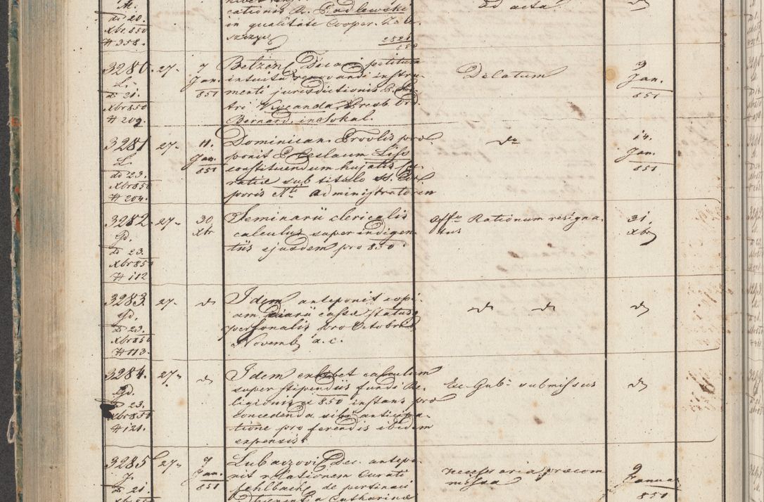 Zdjęcie nr 161 dla obiektu archiwalnego: Protocollon exhibitorum in Ecclesiasticis ex anno 1850