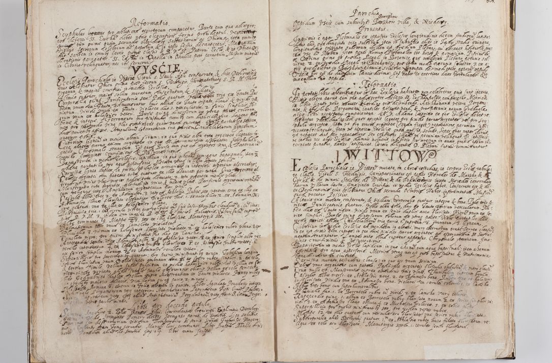 Zdjęcie nr 15 dla obiektu archiwalnego: Acta visitationis exterioris decanatus Witoviensis, Opatovecensis, Skavinensis, Zatoriensis, Kiiensis, Oswencimensis, Wolbromensis, Skalensis, Pacanoviensis et Sokoliensis authoritate R. D. Petri Tylicki, episcopi Cracoviensis per R. D. Rochum Zardecki, praepositum et officialem Tarnoviensem et Sebastianum Nucerium, s. Theologiae doctorem, canonicum Scarbimiriensem a. D. 1610 facta. Pag. 255 - 264 visitatio ecclesiae parochialis in Szydłowiec ex anno 1614