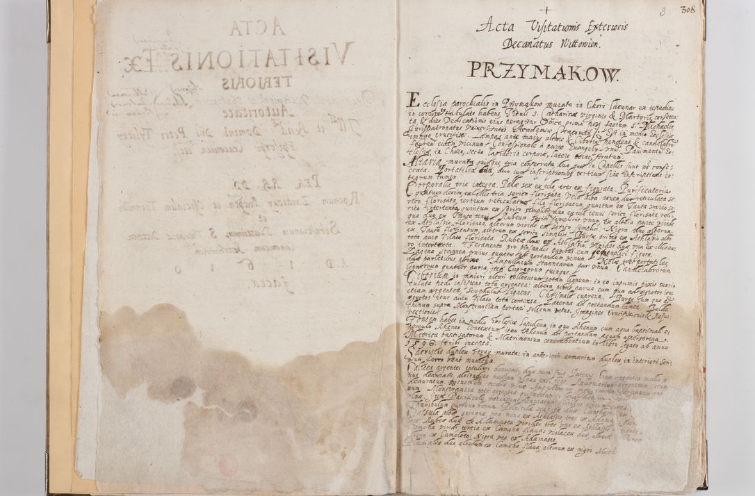 Zdjęcie nr 7 dla obiektu archiwalnego: Acta visitationis exterioris decanatus Witoviensis, Opatovecensis, Skavinensis, Zatoriensis, Kiiensis, Oswencimensis, Wolbromensis, Skalensis, Pacanoviensis et Sokoliensis authoritate R. D. Petri Tylicki, episcopi Cracoviensis per R. D. Rochum Zardecki, praepositum et officialem Tarnoviensem et Sebastianum Nucerium, s. Theologiae doctorem, canonicum Scarbimiriensem a. D. 1610 facta. Pag. 255 - 264 visitatio ecclesiae parochialis in Szydłowiec ex anno 1614