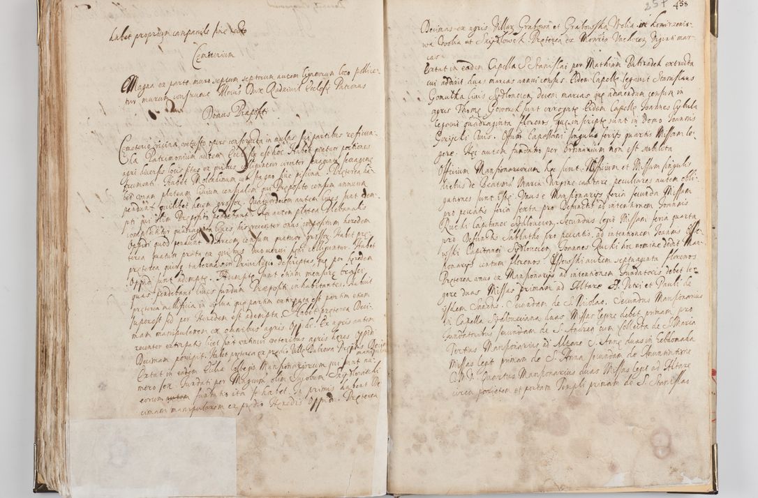 Zdjęcie nr 137 dla obiektu archiwalnego: Acta visitationis exterioris decanatus Witoviensis, Opatovecensis, Skavinensis, Zatoriensis, Kiiensis, Oswencimensis, Wolbromensis, Skalensis, Pacanoviensis et Sokoliensis authoritate R. D. Petri Tylicki, episcopi Cracoviensis per R. D. Rochum Zardecki, praepositum et officialem Tarnoviensem et Sebastianum Nucerium, s. Theologiae doctorem, canonicum Scarbimiriensem a. D. 1610 facta. Pag. 255 - 264 visitatio ecclesiae parochialis in Szydłowiec ex anno 1614