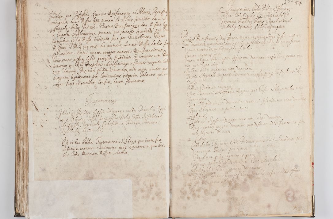 Zdjęcie nr 138 dla obiektu archiwalnego: Acta visitationis exterioris decanatus Witoviensis, Opatovecensis, Skavinensis, Zatoriensis, Kiiensis, Oswencimensis, Wolbromensis, Skalensis, Pacanoviensis et Sokoliensis authoritate R. D. Petri Tylicki, episcopi Cracoviensis per R. D. Rochum Zardecki, praepositum et officialem Tarnoviensem et Sebastianum Nucerium, s. Theologiae doctorem, canonicum Scarbimiriensem a. D. 1610 facta. Pag. 255 - 264 visitatio ecclesiae parochialis in Szydłowiec ex anno 1614