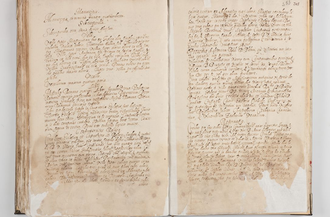 Zdjęcie nr 135 dla obiektu archiwalnego: Acta visitationis exterioris decanatus Witoviensis, Opatovecensis, Skavinensis, Zatoriensis, Kiiensis, Oswencimensis, Wolbromensis, Skalensis, Pacanoviensis et Sokoliensis authoritate R. D. Petri Tylicki, episcopi Cracoviensis per R. D. Rochum Zardecki, praepositum et officialem Tarnoviensem et Sebastianum Nucerium, s. Theologiae doctorem, canonicum Scarbimiriensem a. D. 1610 facta. Pag. 255 - 264 visitatio ecclesiae parochialis in Szydłowiec ex anno 1614