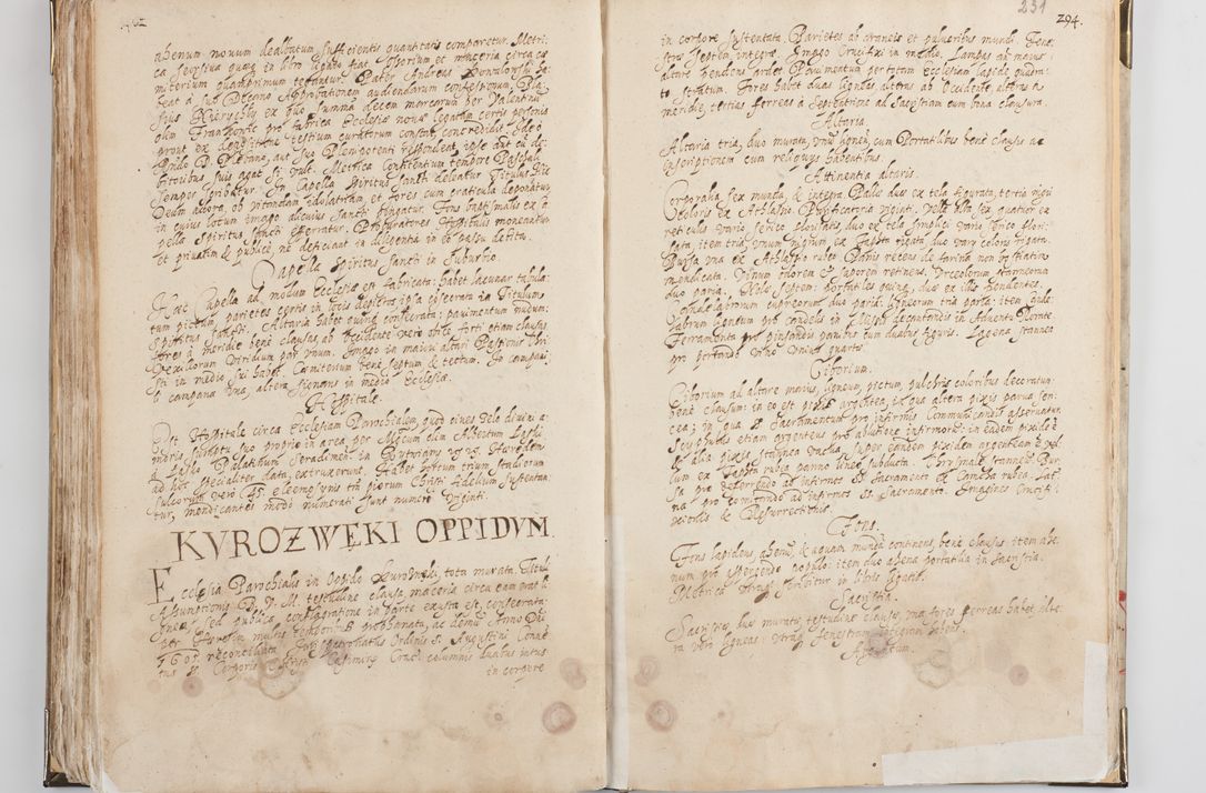 Zdjęcie nr 124 dla obiektu archiwalnego: Acta visitationis exterioris decanatus Witoviensis, Opatovecensis, Skavinensis, Zatoriensis, Kiiensis, Oswencimensis, Wolbromensis, Skalensis, Pacanoviensis et Sokoliensis authoritate R. D. Petri Tylicki, episcopi Cracoviensis per R. D. Rochum Zardecki, praepositum et officialem Tarnoviensem et Sebastianum Nucerium, s. Theologiae doctorem, canonicum Scarbimiriensem a. D. 1610 facta. Pag. 255 - 264 visitatio ecclesiae parochialis in Szydłowiec ex anno 1614