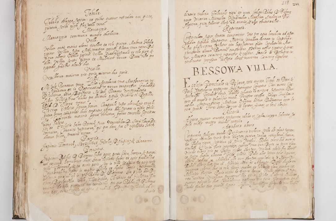 Zdjęcie nr 118 dla obiektu archiwalnego: Acta visitationis exterioris decanatus Witoviensis, Opatovecensis, Skavinensis, Zatoriensis, Kiiensis, Oswencimensis, Wolbromensis, Skalensis, Pacanoviensis et Sokoliensis authoritate R. D. Petri Tylicki, episcopi Cracoviensis per R. D. Rochum Zardecki, praepositum et officialem Tarnoviensem et Sebastianum Nucerium, s. Theologiae doctorem, canonicum Scarbimiriensem a. D. 1610 facta. Pag. 255 - 264 visitatio ecclesiae parochialis in Szydłowiec ex anno 1614