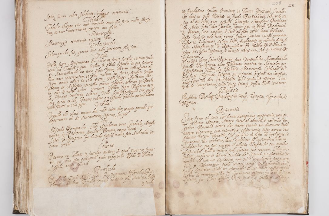 Zdjęcie nr 111 dla obiektu archiwalnego: Acta visitationis exterioris decanatus Witoviensis, Opatovecensis, Skavinensis, Zatoriensis, Kiiensis, Oswencimensis, Wolbromensis, Skalensis, Pacanoviensis et Sokoliensis authoritate R. D. Petri Tylicki, episcopi Cracoviensis per R. D. Rochum Zardecki, praepositum et officialem Tarnoviensem et Sebastianum Nucerium, s. Theologiae doctorem, canonicum Scarbimiriensem a. D. 1610 facta. Pag. 255 - 264 visitatio ecclesiae parochialis in Szydłowiec ex anno 1614