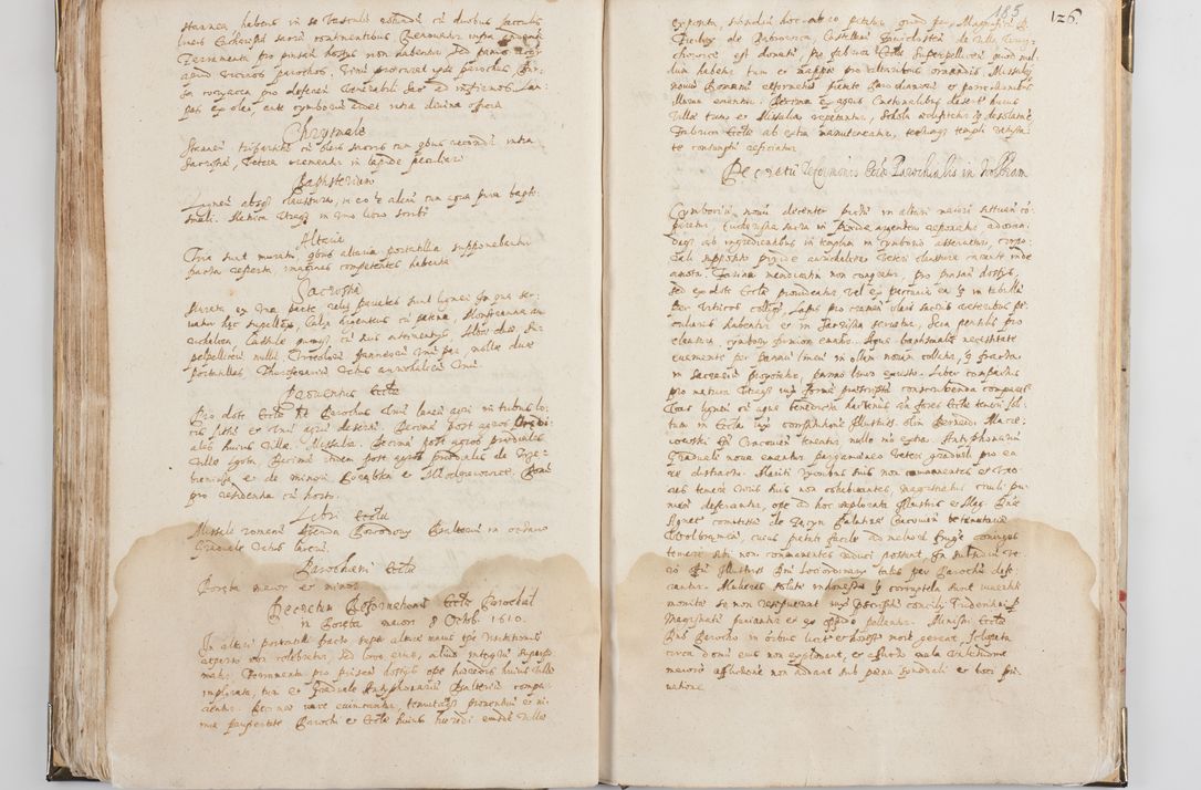 Zdjęcie nr 101 dla obiektu archiwalnego: Acta visitationis exterioris decanatus Witoviensis, Opatovecensis, Skavinensis, Zatoriensis, Kiiensis, Oswencimensis, Wolbromensis, Skalensis, Pacanoviensis et Sokoliensis authoritate R. D. Petri Tylicki, episcopi Cracoviensis per R. D. Rochum Zardecki, praepositum et officialem Tarnoviensem et Sebastianum Nucerium, s. Theologiae doctorem, canonicum Scarbimiriensem a. D. 1610 facta. Pag. 255 - 264 visitatio ecclesiae parochialis in Szydłowiec ex anno 1614