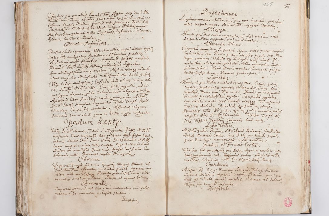 Zdjęcie nr 85 dla obiektu archiwalnego: Acta visitationis exterioris decanatus Witoviensis, Opatovecensis, Skavinensis, Zatoriensis, Kiiensis, Oswencimensis, Wolbromensis, Skalensis, Pacanoviensis et Sokoliensis authoritate R. D. Petri Tylicki, episcopi Cracoviensis per R. D. Rochum Zardecki, praepositum et officialem Tarnoviensem et Sebastianum Nucerium, s. Theologiae doctorem, canonicum Scarbimiriensem a. D. 1610 facta. Pag. 255 - 264 visitatio ecclesiae parochialis in Szydłowiec ex anno 1614