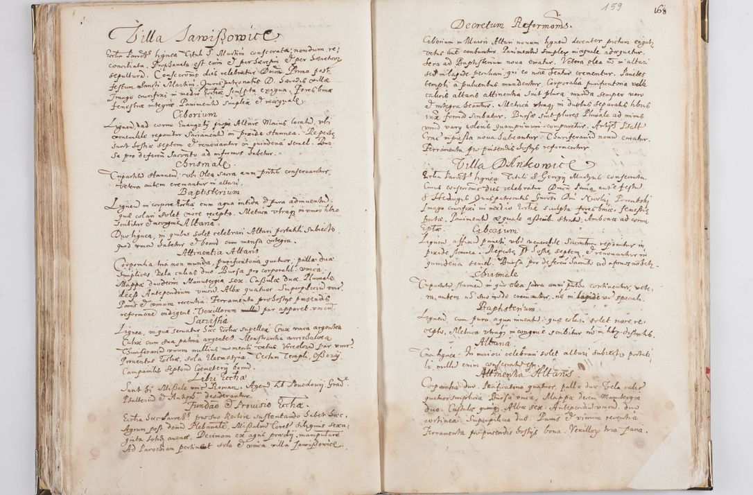 Zdjęcie nr 87 dla obiektu archiwalnego: Acta visitationis exterioris decanatus Witoviensis, Opatovecensis, Skavinensis, Zatoriensis, Kiiensis, Oswencimensis, Wolbromensis, Skalensis, Pacanoviensis et Sokoliensis authoritate R. D. Petri Tylicki, episcopi Cracoviensis per R. D. Rochum Zardecki, praepositum et officialem Tarnoviensem et Sebastianum Nucerium, s. Theologiae doctorem, canonicum Scarbimiriensem a. D. 1610 facta. Pag. 255 - 264 visitatio ecclesiae parochialis in Szydłowiec ex anno 1614