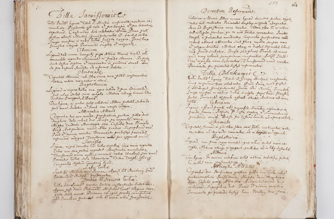 Zdjęcie nr 88 dla obiektu archiwalnego: Acta visitationis exterioris decanatus Witoviensis, Opatovecensis, Skavinensis, Zatoriensis, Kiiensis, Oswencimensis, Wolbromensis, Skalensis, Pacanoviensis et Sokoliensis authoritate R. D. Petri Tylicki, episcopi Cracoviensis per R. D. Rochum Zardecki, praepositum et officialem Tarnoviensem et Sebastianum Nucerium, s. Theologiae doctorem, canonicum Scarbimiriensem a. D. 1610 facta. Pag. 255 - 264 visitatio ecclesiae parochialis in Szydłowiec ex anno 1614