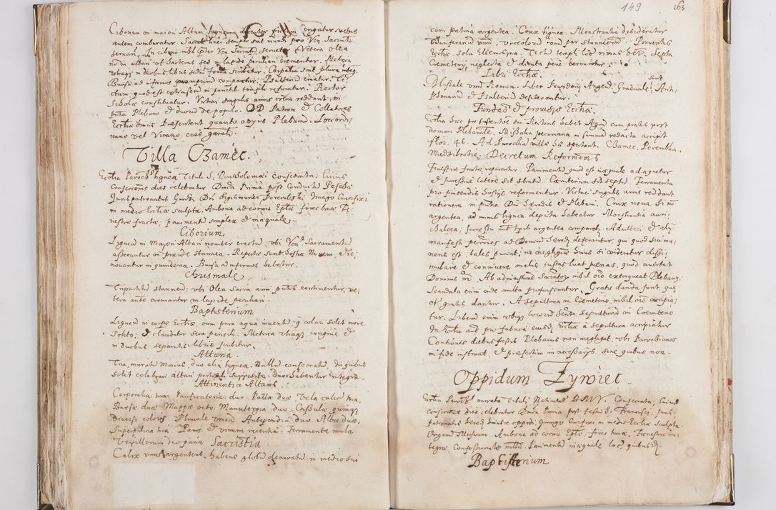 Zdjęcie nr 81 dla obiektu archiwalnego: Acta visitationis exterioris decanatus Witoviensis, Opatovecensis, Skavinensis, Zatoriensis, Kiiensis, Oswencimensis, Wolbromensis, Skalensis, Pacanoviensis et Sokoliensis authoritate R. D. Petri Tylicki, episcopi Cracoviensis per R. D. Rochum Zardecki, praepositum et officialem Tarnoviensem et Sebastianum Nucerium, s. Theologiae doctorem, canonicum Scarbimiriensem a. D. 1610 facta. Pag. 255 - 264 visitatio ecclesiae parochialis in Szydłowiec ex anno 1614