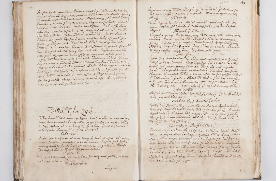 Zdjęcie nr 77 dla obiektu archiwalnego: Acta visitationis exterioris decanatus Witoviensis, Opatovecensis, Skavinensis, Zatoriensis, Kiiensis, Oswencimensis, Wolbromensis, Skalensis, Pacanoviensis et Sokoliensis authoritate R. D. Petri Tylicki, episcopi Cracoviensis per R. D. Rochum Zardecki, praepositum et officialem Tarnoviensem et Sebastianum Nucerium, s. Theologiae doctorem, canonicum Scarbimiriensem a. D. 1610 facta. Pag. 255 - 264 visitatio ecclesiae parochialis in Szydłowiec ex anno 1614