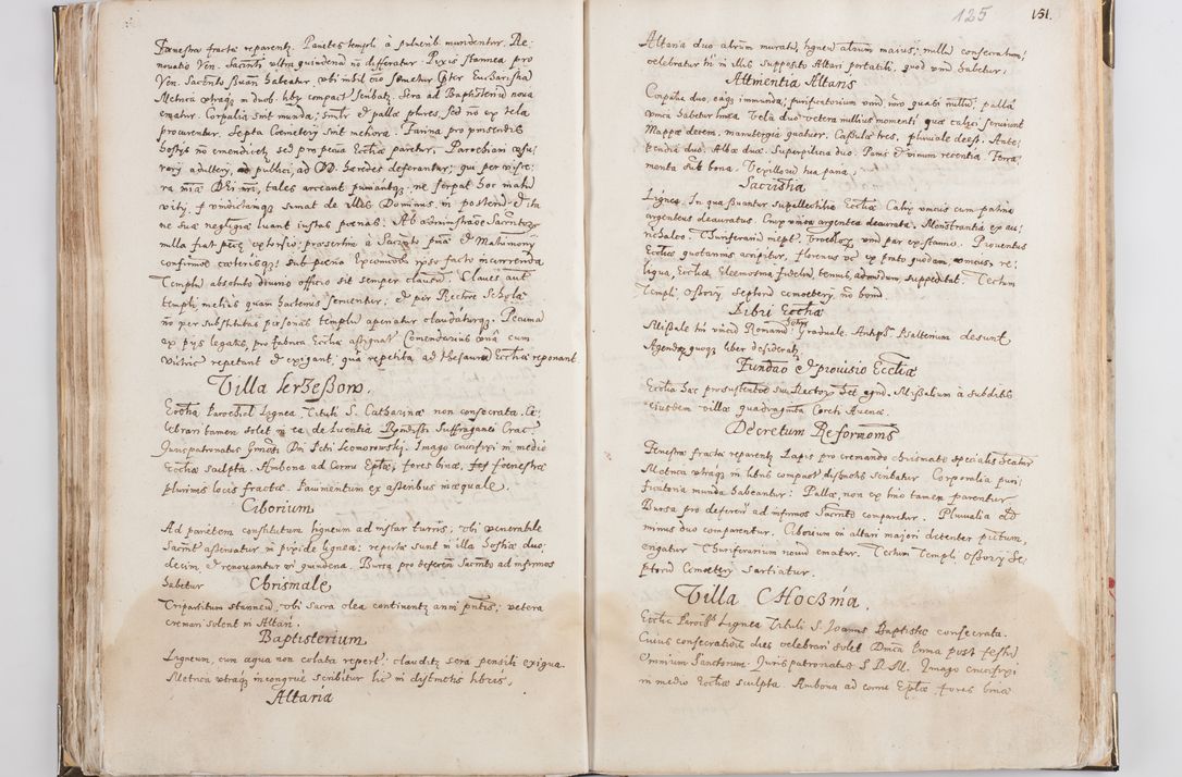 Zdjęcie nr 68 dla obiektu archiwalnego: Acta visitationis exterioris decanatus Witoviensis, Opatovecensis, Skavinensis, Zatoriensis, Kiiensis, Oswencimensis, Wolbromensis, Skalensis, Pacanoviensis et Sokoliensis authoritate R. D. Petri Tylicki, episcopi Cracoviensis per R. D. Rochum Zardecki, praepositum et officialem Tarnoviensem et Sebastianum Nucerium, s. Theologiae doctorem, canonicum Scarbimiriensem a. D. 1610 facta. Pag. 255 - 264 visitatio ecclesiae parochialis in Szydłowiec ex anno 1614