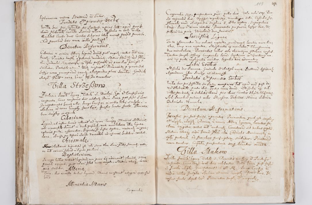 Zdjęcie nr 65 dla obiektu archiwalnego: Acta visitationis exterioris decanatus Witoviensis, Opatovecensis, Skavinensis, Zatoriensis, Kiiensis, Oswencimensis, Wolbromensis, Skalensis, Pacanoviensis et Sokoliensis authoritate R. D. Petri Tylicki, episcopi Cracoviensis per R. D. Rochum Zardecki, praepositum et officialem Tarnoviensem et Sebastianum Nucerium, s. Theologiae doctorem, canonicum Scarbimiriensem a. D. 1610 facta. Pag. 255 - 264 visitatio ecclesiae parochialis in Szydłowiec ex anno 1614