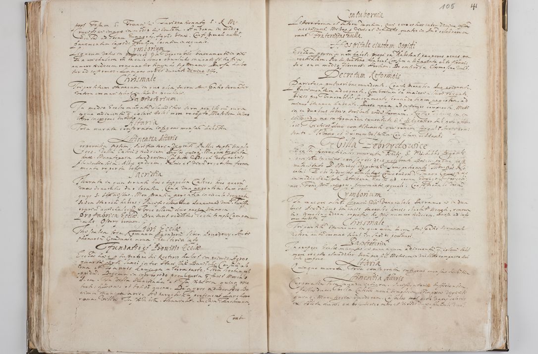 Zdjęcie nr 58 dla obiektu archiwalnego: Acta visitationis exterioris decanatus Witoviensis, Opatovecensis, Skavinensis, Zatoriensis, Kiiensis, Oswencimensis, Wolbromensis, Skalensis, Pacanoviensis et Sokoliensis authoritate R. D. Petri Tylicki, episcopi Cracoviensis per R. D. Rochum Zardecki, praepositum et officialem Tarnoviensem et Sebastianum Nucerium, s. Theologiae doctorem, canonicum Scarbimiriensem a. D. 1610 facta. Pag. 255 - 264 visitatio ecclesiae parochialis in Szydłowiec ex anno 1614