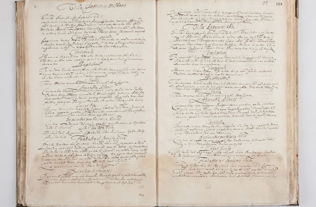Zdjęcie nr 55 dla obiektu archiwalnego: Acta visitationis exterioris decanatus Witoviensis, Opatovecensis, Skavinensis, Zatoriensis, Kiiensis, Oswencimensis, Wolbromensis, Skalensis, Pacanoviensis et Sokoliensis authoritate R. D. Petri Tylicki, episcopi Cracoviensis per R. D. Rochum Zardecki, praepositum et officialem Tarnoviensem et Sebastianum Nucerium, s. Theologiae doctorem, canonicum Scarbimiriensem a. D. 1610 facta. Pag. 255 - 264 visitatio ecclesiae parochialis in Szydłowiec ex anno 1614