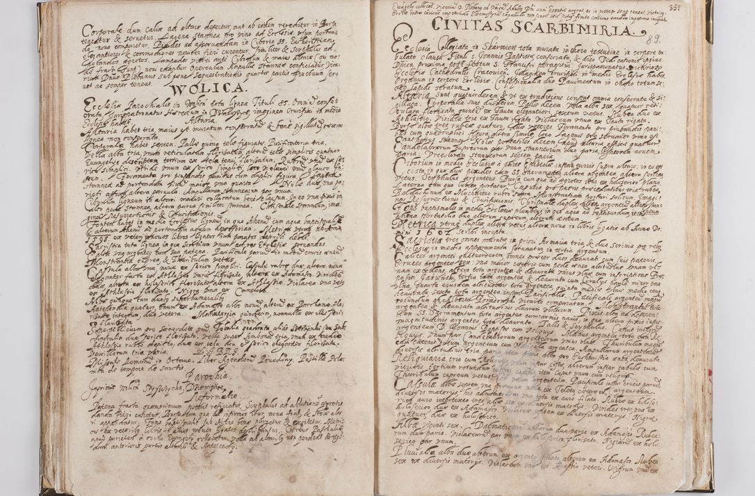 Zdjęcie nr 50 dla obiektu archiwalnego: Acta visitationis exterioris decanatus Witoviensis, Opatovecensis, Skavinensis, Zatoriensis, Kiiensis, Oswencimensis, Wolbromensis, Skalensis, Pacanoviensis et Sokoliensis authoritate R. D. Petri Tylicki, episcopi Cracoviensis per R. D. Rochum Zardecki, praepositum et officialem Tarnoviensem et Sebastianum Nucerium, s. Theologiae doctorem, canonicum Scarbimiriensem a. D. 1610 facta. Pag. 255 - 264 visitatio ecclesiae parochialis in Szydłowiec ex anno 1614