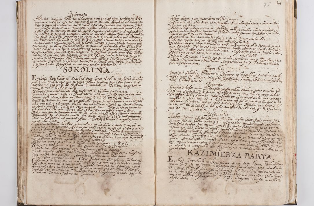 Zdjęcie nr 45 dla obiektu archiwalnego: Acta visitationis exterioris decanatus Witoviensis, Opatovecensis, Skavinensis, Zatoriensis, Kiiensis, Oswencimensis, Wolbromensis, Skalensis, Pacanoviensis et Sokoliensis authoritate R. D. Petri Tylicki, episcopi Cracoviensis per R. D. Rochum Zardecki, praepositum et officialem Tarnoviensem et Sebastianum Nucerium, s. Theologiae doctorem, canonicum Scarbimiriensem a. D. 1610 facta. Pag. 255 - 264 visitatio ecclesiae parochialis in Szydłowiec ex anno 1614