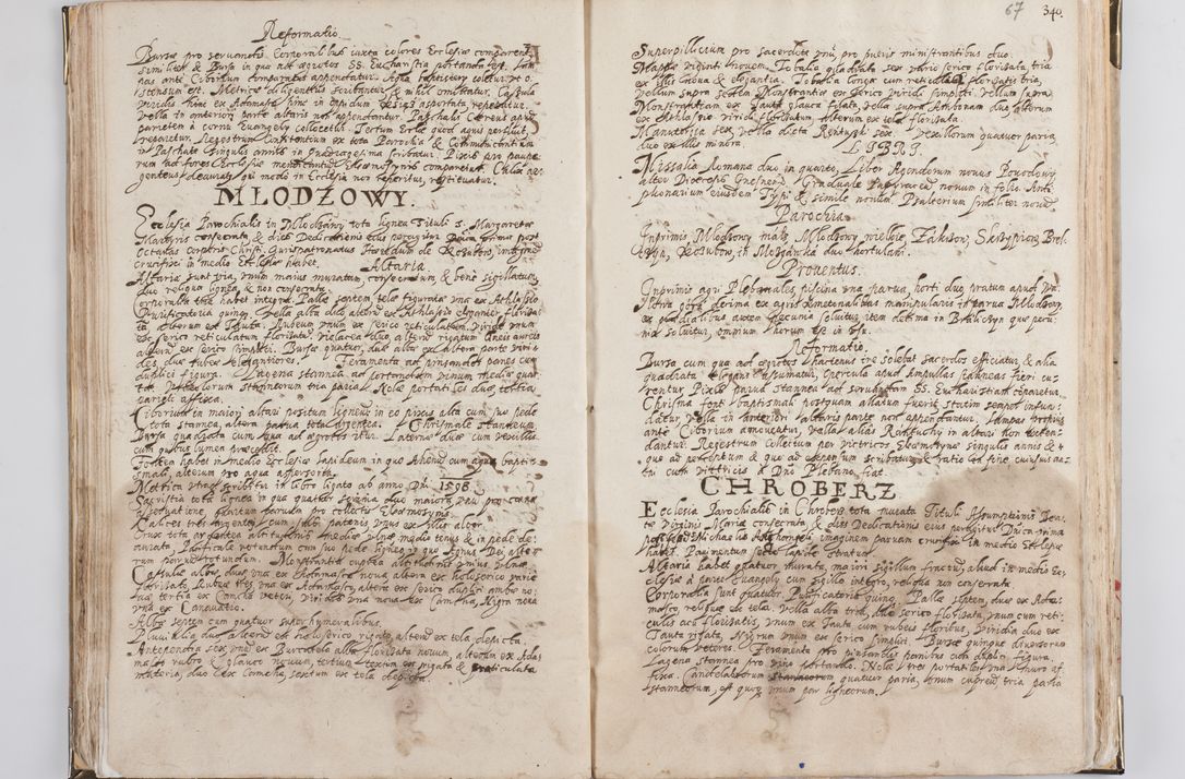 Zdjęcie nr 41 dla obiektu archiwalnego: Acta visitationis exterioris decanatus Witoviensis, Opatovecensis, Skavinensis, Zatoriensis, Kiiensis, Oswencimensis, Wolbromensis, Skalensis, Pacanoviensis et Sokoliensis authoritate R. D. Petri Tylicki, episcopi Cracoviensis per R. D. Rochum Zardecki, praepositum et officialem Tarnoviensem et Sebastianum Nucerium, s. Theologiae doctorem, canonicum Scarbimiriensem a. D. 1610 facta. Pag. 255 - 264 visitatio ecclesiae parochialis in Szydłowiec ex anno 1614