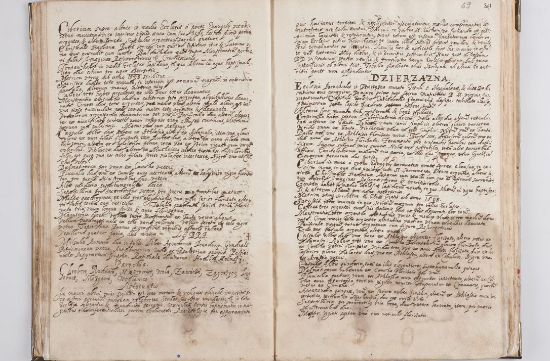 Zdjęcie nr 42 dla obiektu archiwalnego: Acta visitationis exterioris decanatus Witoviensis, Opatovecensis, Skavinensis, Zatoriensis, Kiiensis, Oswencimensis, Wolbromensis, Skalensis, Pacanoviensis et Sokoliensis authoritate R. D. Petri Tylicki, episcopi Cracoviensis per R. D. Rochum Zardecki, praepositum et officialem Tarnoviensem et Sebastianum Nucerium, s. Theologiae doctorem, canonicum Scarbimiriensem a. D. 1610 facta. Pag. 255 - 264 visitatio ecclesiae parochialis in Szydłowiec ex anno 1614