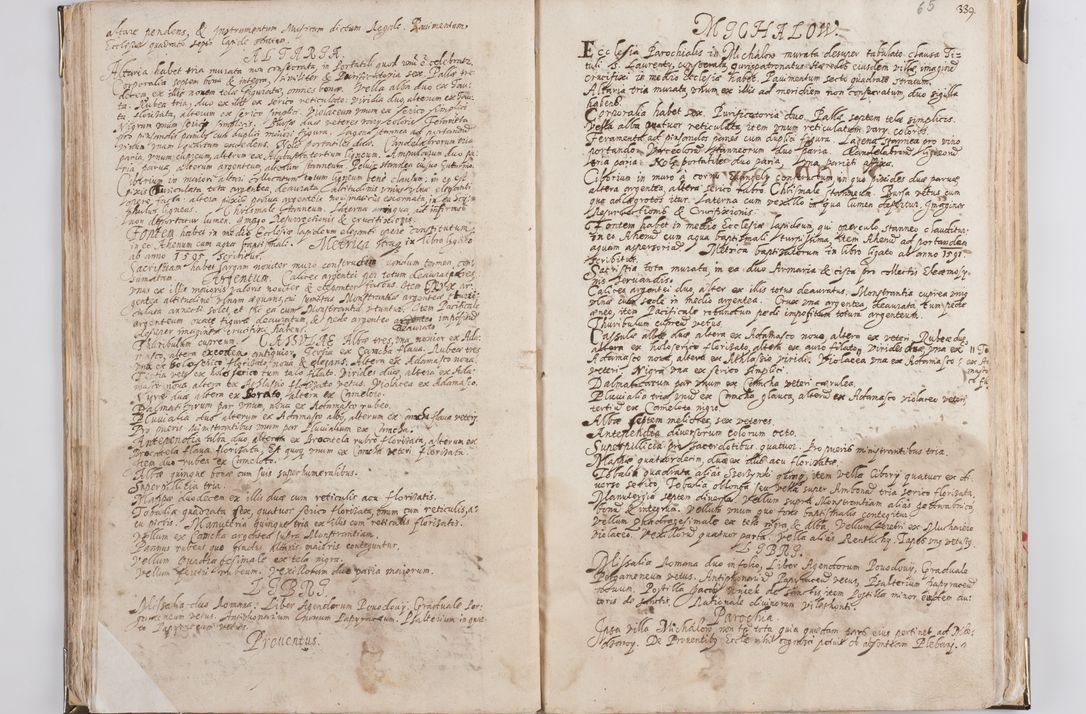 Zdjęcie nr 40 dla obiektu archiwalnego: Acta visitationis exterioris decanatus Witoviensis, Opatovecensis, Skavinensis, Zatoriensis, Kiiensis, Oswencimensis, Wolbromensis, Skalensis, Pacanoviensis et Sokoliensis authoritate R. D. Petri Tylicki, episcopi Cracoviensis per R. D. Rochum Zardecki, praepositum et officialem Tarnoviensem et Sebastianum Nucerium, s. Theologiae doctorem, canonicum Scarbimiriensem a. D. 1610 facta. Pag. 255 - 264 visitatio ecclesiae parochialis in Szydłowiec ex anno 1614