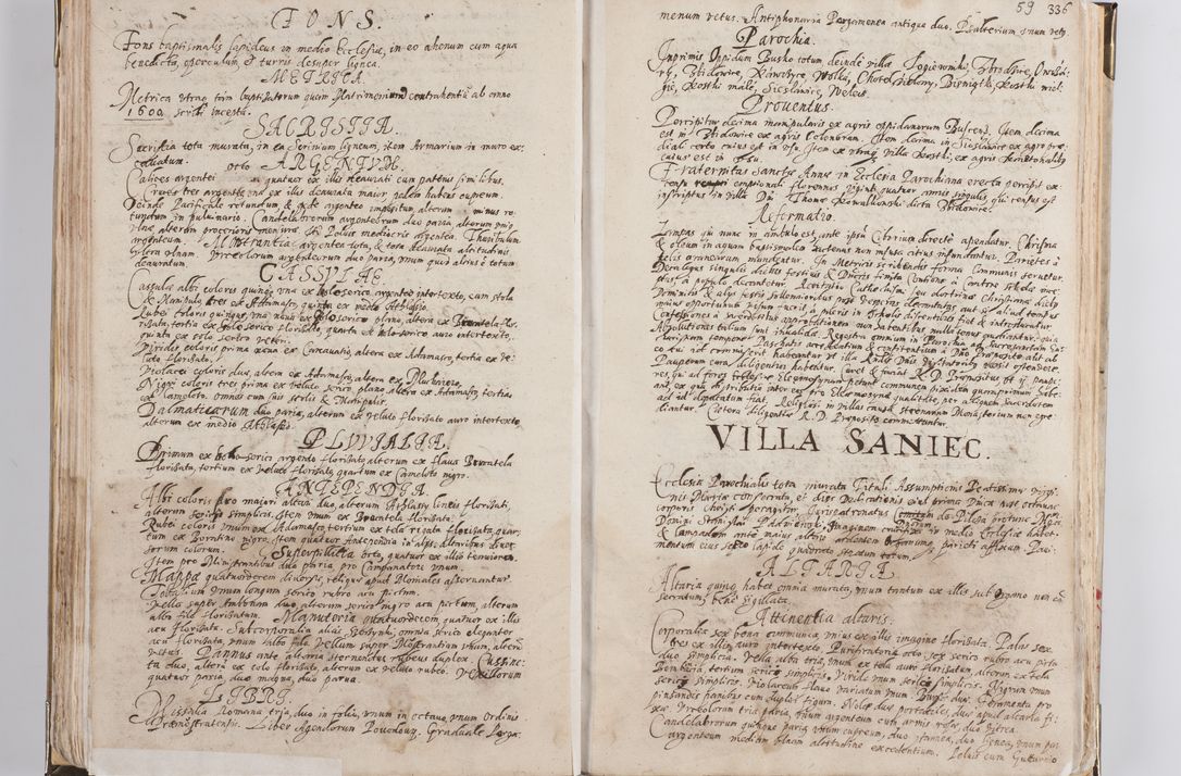 Zdjęcie nr 36 dla obiektu archiwalnego: Acta visitationis exterioris decanatus Witoviensis, Opatovecensis, Skavinensis, Zatoriensis, Kiiensis, Oswencimensis, Wolbromensis, Skalensis, Pacanoviensis et Sokoliensis authoritate R. D. Petri Tylicki, episcopi Cracoviensis per R. D. Rochum Zardecki, praepositum et officialem Tarnoviensem et Sebastianum Nucerium, s. Theologiae doctorem, canonicum Scarbimiriensem a. D. 1610 facta. Pag. 255 - 264 visitatio ecclesiae parochialis in Szydłowiec ex anno 1614