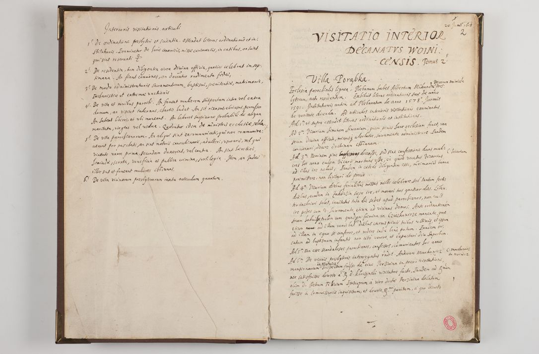 Zdjęcie nr 8 dla obiektu archiwalnego: Visitatio interior decanatuum: Voynicensis, Scalensis - Opatovecensis - Pacanoviensis - Kijensis - Andreoviensis - Sokolinensis, ad archidiaconatum Cracoviensem pertinentium, per R. D. Joannem Foxium, archidiaconatum Cracoviensem, prothonotarium apostolicum a. D. 1618 incepta et eodem finita et absoluta