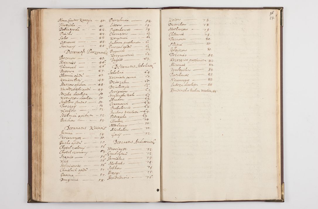 Zdjęcie nr 97 dla obiektu archiwalnego: Visitatio interior decanatuum: Voynicensis, Scalensis - Opatovecensis - Pacanoviensis - Kijensis - Andreoviensis - Sokolinensis, ad archidiaconatum Cracoviensem pertinentium, per R. D. Joannem Foxium, archidiaconatum Cracoviensem, prothonotarium apostolicum a. D. 1618 incepta et eodem finita et absoluta