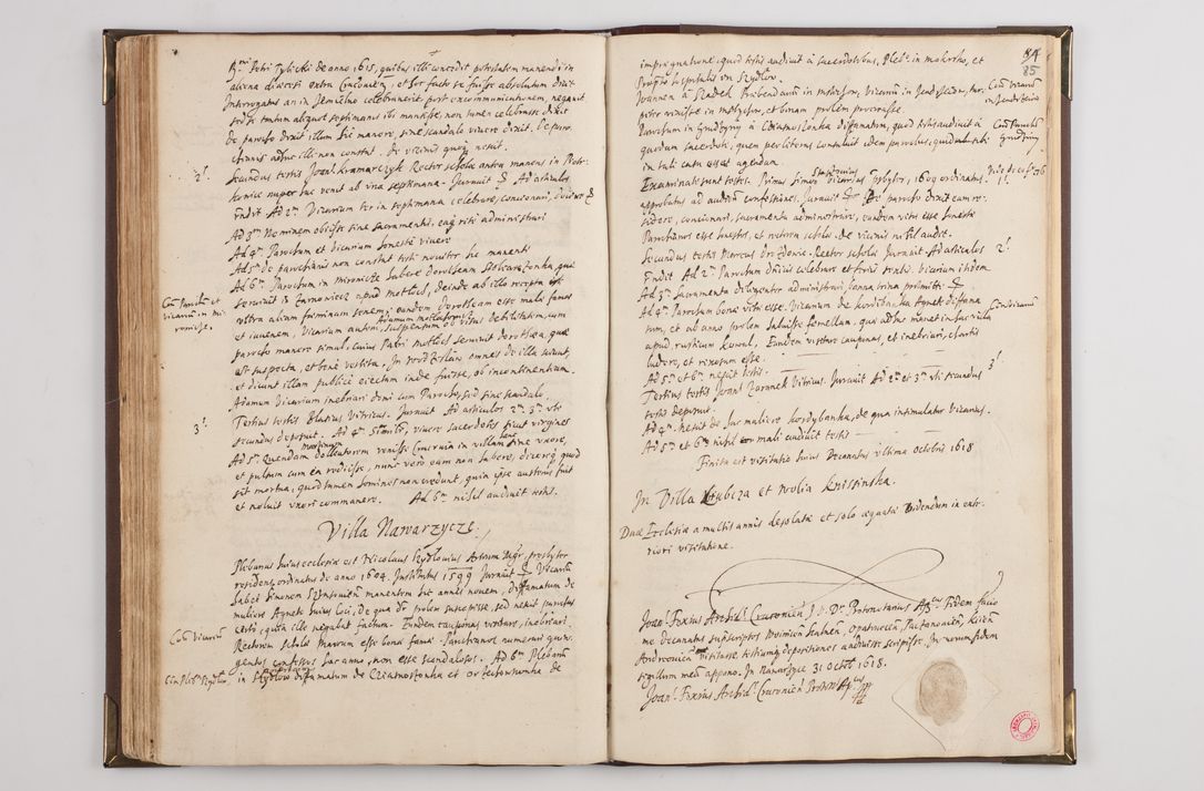 Zdjęcie nr 95 dla obiektu archiwalnego: Visitatio interior decanatuum: Voynicensis, Scalensis - Opatovecensis - Pacanoviensis - Kijensis - Andreoviensis - Sokolinensis, ad archidiaconatum Cracoviensem pertinentium, per R. D. Joannem Foxium, archidiaconatum Cracoviensem, prothonotarium apostolicum a. D. 1618 incepta et eodem finita et absoluta