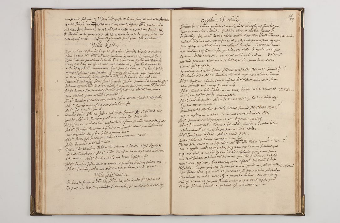 Zdjęcie nr 65 dla obiektu archiwalnego: Visitatio interior decanatuum: Voynicensis, Scalensis - Opatovecensis - Pacanoviensis - Kijensis - Andreoviensis - Sokolinensis, ad archidiaconatum Cracoviensem pertinentium, per R. D. Joannem Foxium, archidiaconatum Cracoviensem, prothonotarium apostolicum a. D. 1618 incepta et eodem finita et absoluta