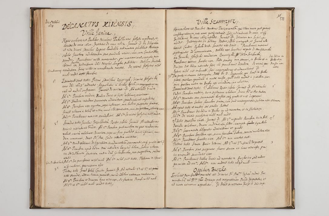 Zdjęcie nr 63 dla obiektu archiwalnego: Visitatio interior decanatuum: Voynicensis, Scalensis - Opatovecensis - Pacanoviensis - Kijensis - Andreoviensis - Sokolinensis, ad archidiaconatum Cracoviensem pertinentium, per R. D. Joannem Foxium, archidiaconatum Cracoviensem, prothonotarium apostolicum a. D. 1618 incepta et eodem finita et absoluta