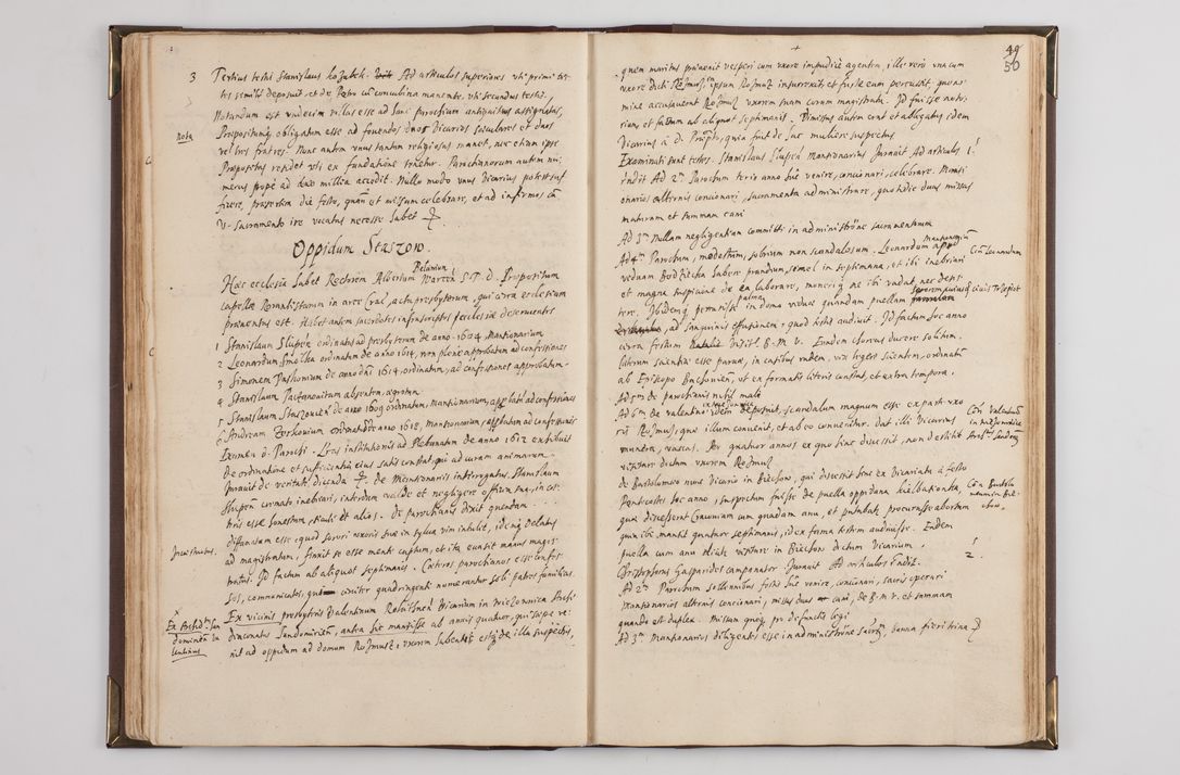 Zdjęcie nr 57 dla obiektu archiwalnego: Visitatio interior decanatuum: Voynicensis, Scalensis - Opatovecensis - Pacanoviensis - Kijensis - Andreoviensis - Sokolinensis, ad archidiaconatum Cracoviensem pertinentium, per R. D. Joannem Foxium, archidiaconatum Cracoviensem, prothonotarium apostolicum a. D. 1618 incepta et eodem finita et absoluta