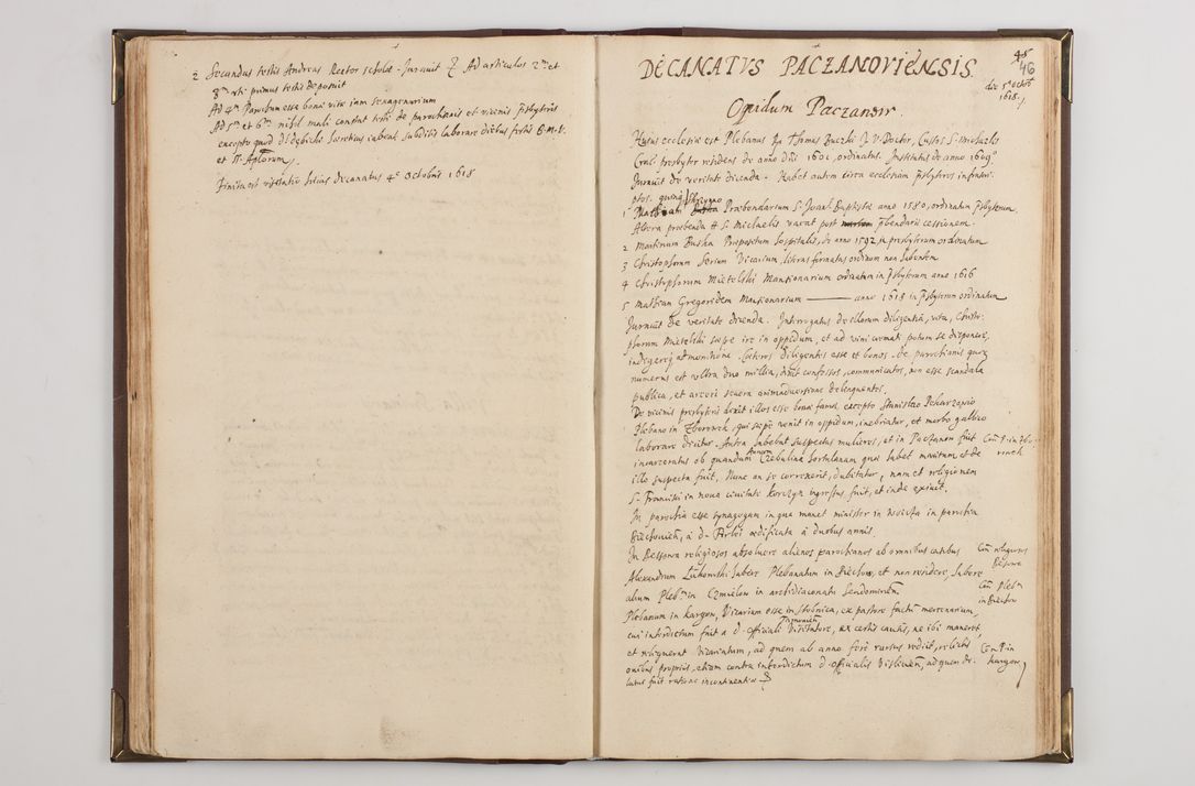 Zdjęcie nr 53 dla obiektu archiwalnego: Visitatio interior decanatuum: Voynicensis, Scalensis - Opatovecensis - Pacanoviensis - Kijensis - Andreoviensis - Sokolinensis, ad archidiaconatum Cracoviensem pertinentium, per R. D. Joannem Foxium, archidiaconatum Cracoviensem, prothonotarium apostolicum a. D. 1618 incepta et eodem finita et absoluta