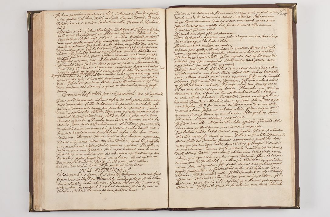 Zdjęcie nr 124 dla obiektu archiwalnego: Visitatio externa decanatus Dobcicensis, Lipnicensis, Voynicensis, Skalensis et Opatovicensis per R. D. Joannem Foxium, archidiaconum Cracoviensem a. D. 1618 peracta