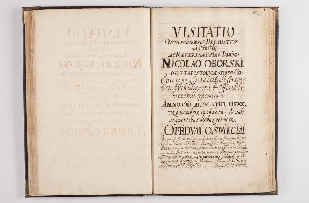 Zdjęcie nr 75 dla obiektu archiwalnego: Liber visitationum decanatus Dobczycensis a perillri ac reverendissimo Domino Nicolao Oborski Dei et Apostolice Sedis Gratia Episcopo Laodicensis Suffraganeo, Archidiacono, Vicario in Spiritualibus et Officiali Generali Cracoviensi 