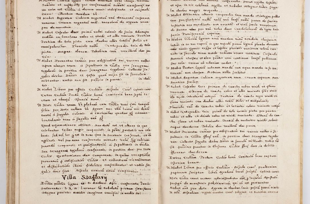Zdjęcie nr 79 dla obiektu archiwalnego: Acta visitationis exterioris decanatuum Boboviensis, Sandecensis, Novi Fori ad Archidiaconatum Sandecensem pertinentium. Per venerabilem Christophorum Cazimirski praepositum Tarnoviensis ex comissione Illustrissimi Principis et Domini Domini Georgii Divina Miseratione S. R. Eccliae Tituli S. Sixti. Card. Praesbyteri Radziwił nuncupati Episcopatus Cracoviensis et Ducatus Severien administratoris perpertui in Olica et Nieswierz Ducis Anno Domini M.D.XC Sexto Pontificus SS Domini Domini Nostri Clementis Octavi Papae Anno in dictiae nona facta seu expedita