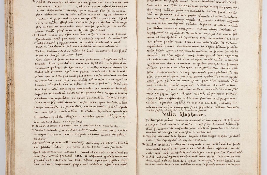Zdjęcie nr 70 dla obiektu archiwalnego: Acta visitationis exterioris decanatuum Boboviensis, Sandecensis, Novi Fori ad Archidiaconatum Sandecensem pertinentium. Per venerabilem Christophorum Cazimirski praepositum Tarnoviensis ex comissione Illustrissimi Principis et Domini Domini Georgii Divina Miseratione S. R. Eccliae Tituli S. Sixti. Card. Praesbyteri Radziwił nuncupati Episcopatus Cracoviensis et Ducatus Severien administratoris perpertui in Olica et Nieswierz Ducis Anno Domini M.D.XC Sexto Pontificus SS Domini Domini Nostri Clementis Octavi Papae Anno in dictiae nona facta seu expedita