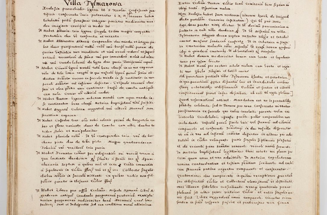 Zdjęcie nr 62 dla obiektu archiwalnego: Acta visitationis exterioris decanatuum Boboviensis, Sandecensis, Novi Fori ad Archidiaconatum Sandecensem pertinentium. Per venerabilem Christophorum Cazimirski praepositum Tarnoviensis ex comissione Illustrissimi Principis et Domini Domini Georgii Divina Miseratione S. R. Eccliae Tituli S. Sixti. Card. Praesbyteri Radziwił nuncupati Episcopatus Cracoviensis et Ducatus Severien administratoris perpertui in Olica et Nieswierz Ducis Anno Domini M.D.XC Sexto Pontificus SS Domini Domini Nostri Clementis Octavi Papae Anno in dictiae nona facta seu expedita