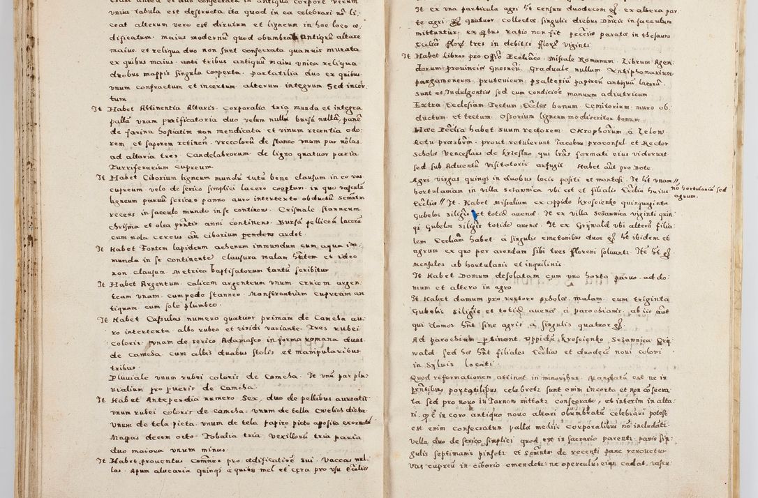 Zdjęcie nr 64 dla obiektu archiwalnego: Acta visitationis exterioris decanatuum Boboviensis, Sandecensis, Novi Fori ad Archidiaconatum Sandecensem pertinentium. Per venerabilem Christophorum Cazimirski praepositum Tarnoviensis ex comissione Illustrissimi Principis et Domini Domini Georgii Divina Miseratione S. R. Eccliae Tituli S. Sixti. Card. Praesbyteri Radziwił nuncupati Episcopatus Cracoviensis et Ducatus Severien administratoris perpertui in Olica et Nieswierz Ducis Anno Domini M.D.XC Sexto Pontificus SS Domini Domini Nostri Clementis Octavi Papae Anno in dictiae nona facta seu expedita