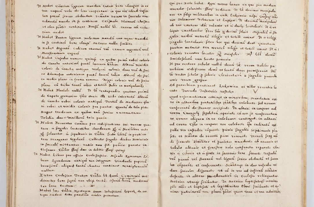 Zdjęcie nr 55 dla obiektu archiwalnego: Acta visitationis exterioris decanatuum Boboviensis, Sandecensis, Novi Fori ad Archidiaconatum Sandecensem pertinentium. Per venerabilem Christophorum Cazimirski praepositum Tarnoviensis ex comissione Illustrissimi Principis et Domini Domini Georgii Divina Miseratione S. R. Eccliae Tituli S. Sixti. Card. Praesbyteri Radziwił nuncupati Episcopatus Cracoviensis et Ducatus Severien administratoris perpertui in Olica et Nieswierz Ducis Anno Domini M.D.XC Sexto Pontificus SS Domini Domini Nostri Clementis Octavi Papae Anno in dictiae nona facta seu expedita