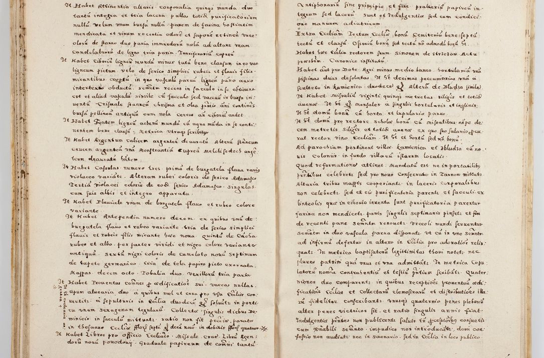 Zdjęcie nr 61 dla obiektu archiwalnego: Acta visitationis exterioris decanatuum Boboviensis, Sandecensis, Novi Fori ad Archidiaconatum Sandecensem pertinentium. Per venerabilem Christophorum Cazimirski praepositum Tarnoviensis ex comissione Illustrissimi Principis et Domini Domini Georgii Divina Miseratione S. R. Eccliae Tituli S. Sixti. Card. Praesbyteri Radziwił nuncupati Episcopatus Cracoviensis et Ducatus Severien administratoris perpertui in Olica et Nieswierz Ducis Anno Domini M.D.XC Sexto Pontificus SS Domini Domini Nostri Clementis Octavi Papae Anno in dictiae nona facta seu expedita