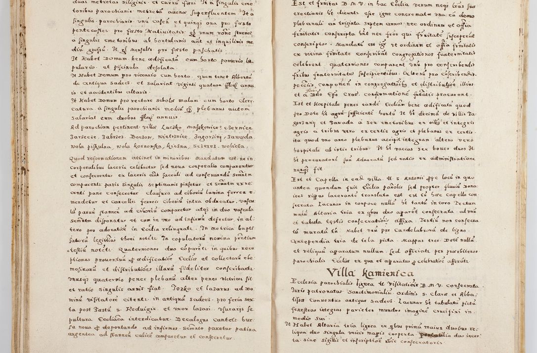 Zdjęcie nr 60 dla obiektu archiwalnego: Acta visitationis exterioris decanatuum Boboviensis, Sandecensis, Novi Fori ad Archidiaconatum Sandecensem pertinentium. Per venerabilem Christophorum Cazimirski praepositum Tarnoviensis ex comissione Illustrissimi Principis et Domini Domini Georgii Divina Miseratione S. R. Eccliae Tituli S. Sixti. Card. Praesbyteri Radziwił nuncupati Episcopatus Cracoviensis et Ducatus Severien administratoris perpertui in Olica et Nieswierz Ducis Anno Domini M.D.XC Sexto Pontificus SS Domini Domini Nostri Clementis Octavi Papae Anno in dictiae nona facta seu expedita