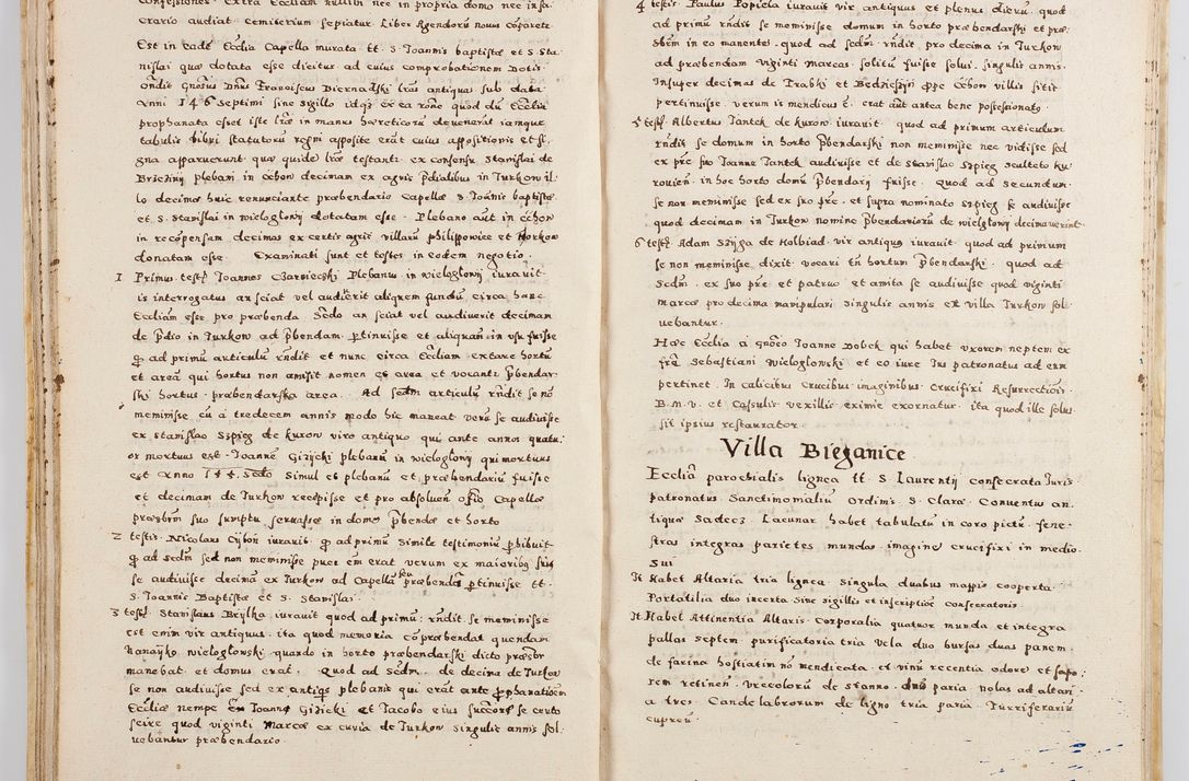 Zdjęcie nr 49 dla obiektu archiwalnego: Acta visitationis exterioris decanatuum Boboviensis, Sandecensis, Novi Fori ad Archidiaconatum Sandecensem pertinentium. Per venerabilem Christophorum Cazimirski praepositum Tarnoviensis ex comissione Illustrissimi Principis et Domini Domini Georgii Divina Miseratione S. R. Eccliae Tituli S. Sixti. Card. Praesbyteri Radziwił nuncupati Episcopatus Cracoviensis et Ducatus Severien administratoris perpertui in Olica et Nieswierz Ducis Anno Domini M.D.XC Sexto Pontificus SS Domini Domini Nostri Clementis Octavi Papae Anno in dictiae nona facta seu expedita