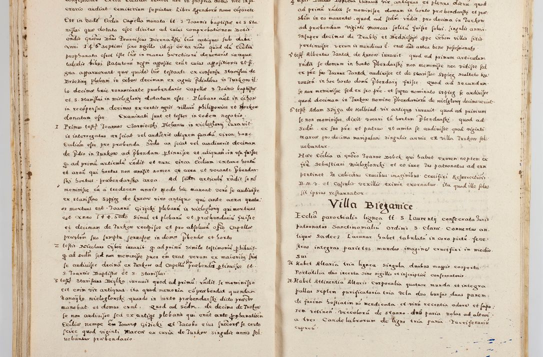 Zdjęcie nr 48 dla obiektu archiwalnego: Acta visitationis exterioris decanatuum Boboviensis, Sandecensis, Novi Fori ad Archidiaconatum Sandecensem pertinentium. Per venerabilem Christophorum Cazimirski praepositum Tarnoviensis ex comissione Illustrissimi Principis et Domini Domini Georgii Divina Miseratione S. R. Eccliae Tituli S. Sixti. Card. Praesbyteri Radziwił nuncupati Episcopatus Cracoviensis et Ducatus Severien administratoris perpertui in Olica et Nieswierz Ducis Anno Domini M.D.XC Sexto Pontificus SS Domini Domini Nostri Clementis Octavi Papae Anno in dictiae nona facta seu expedita