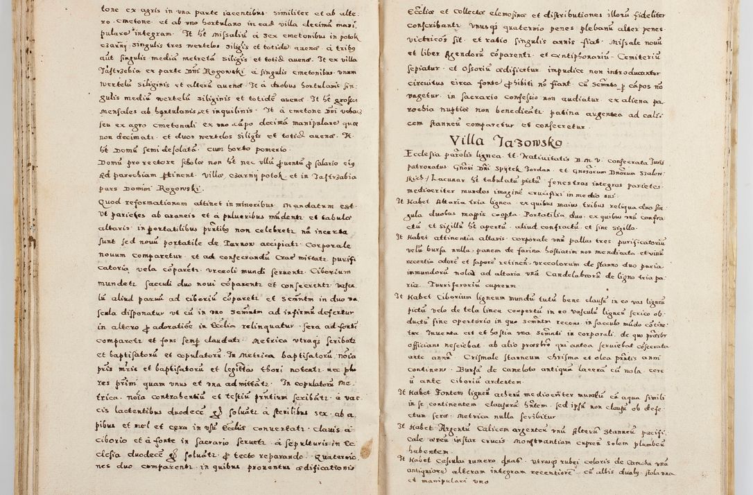 Zdjęcie nr 57 dla obiektu archiwalnego: Acta visitationis exterioris decanatuum Boboviensis, Sandecensis, Novi Fori ad Archidiaconatum Sandecensem pertinentium. Per venerabilem Christophorum Cazimirski praepositum Tarnoviensis ex comissione Illustrissimi Principis et Domini Domini Georgii Divina Miseratione S. R. Eccliae Tituli S. Sixti. Card. Praesbyteri Radziwił nuncupati Episcopatus Cracoviensis et Ducatus Severien administratoris perpertui in Olica et Nieswierz Ducis Anno Domini M.D.XC Sexto Pontificus SS Domini Domini Nostri Clementis Octavi Papae Anno in dictiae nona facta seu expedita